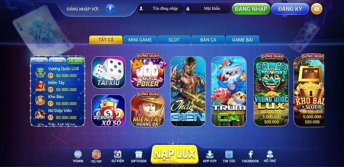 Cổng game lux club