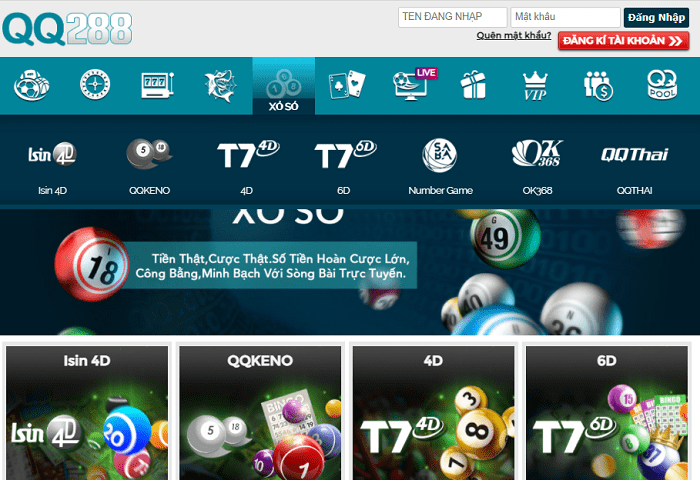 QQ288 có đến các chương trình khuyến mãi casino, khuyến mãi XO poker và xổ số